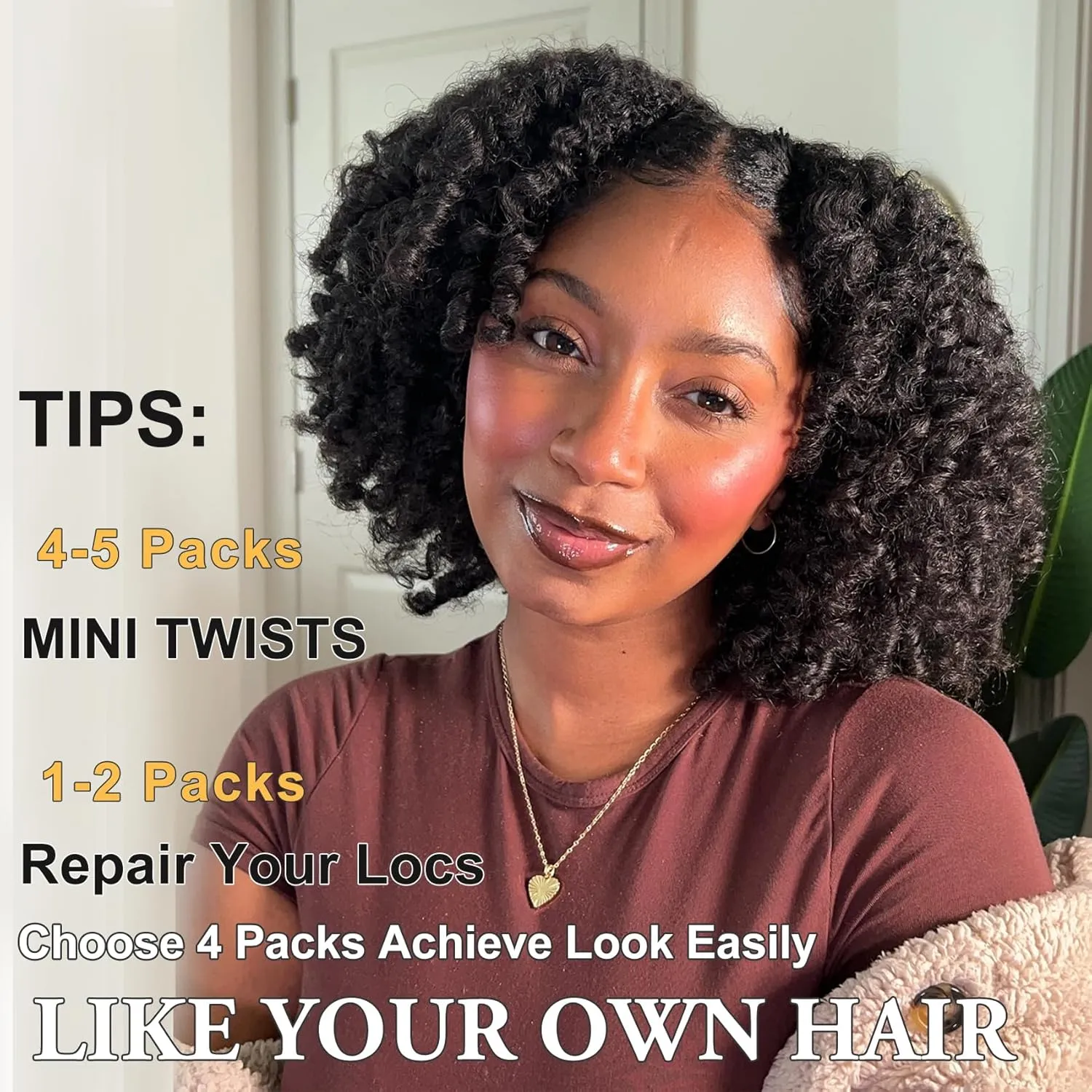 10 Inch Afro Kinkys Bulk Human Hair for Repair Locs,100% Real Human Hair for Mini Twist Burgundy Human Kinkyhair for Twist
