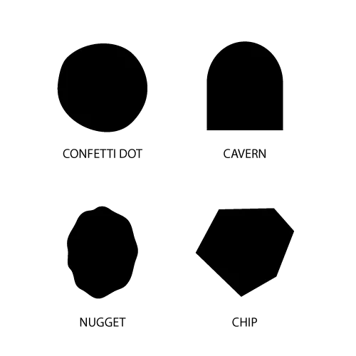10 Pair - Basic Shapes Charms #1