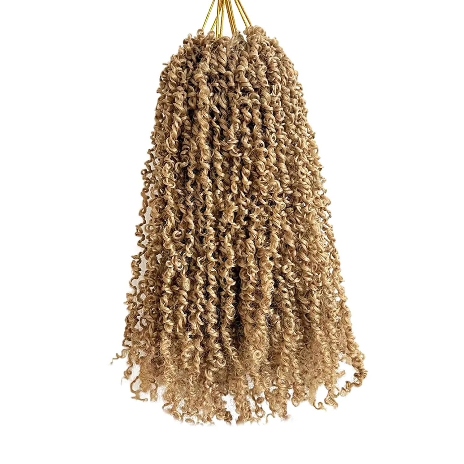 12 Inch Pre-Looped Yanky Twist Crochet Hair, 30 Strands/Pc, Mini Passion Twists, Senegalese Braiding Hair (27#, 8 Pcs/Pack)