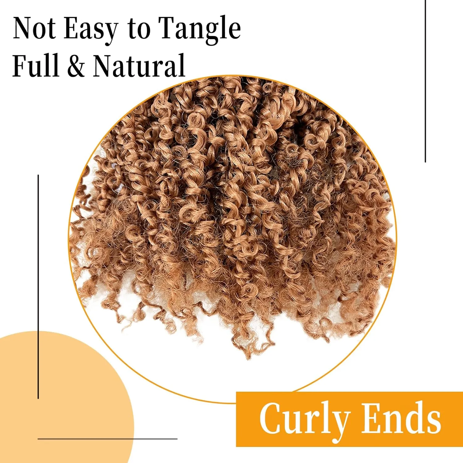 12 Inch Pre-Looped Yanky Twist Crochet Hair, 30 Strands/Pc, Mini Passion Twists, Senegalese Braiding Hair (30#, 8 Pcs/Pack)