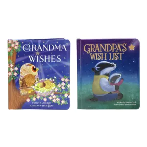 2-Pack Padded Board Books: Grandma's Wishes & Grandpa's Wish List, Ages 1-5 (Chunky Lift a Flap) Board book – October 31, 2016
