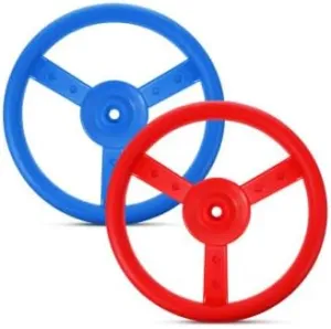 2 Pcs Play Steering Wheel: Kids Steering Wheel for Playground Playset Pirate Outdoor Backyard Treehouse Jungle Gym