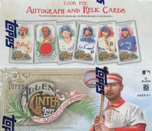 2022 Topps Allen and Ginter Baseball Series Factory Sealed Retail Box of 24 Packs with One MINI Base Card Per Pack