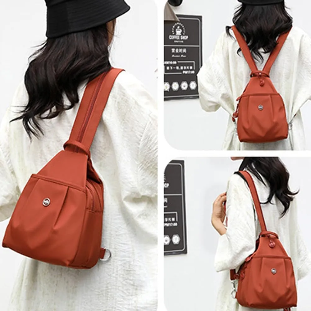2025 Backpack Chest Bag Double Zipper Large Capacity, Multifunctional Waterproof & Anti-Theft Crossbody Bag