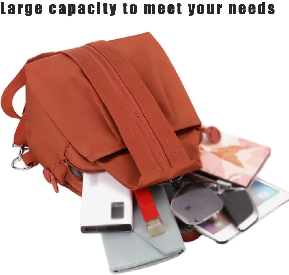 2025 Backpack Chest Bag Double Zipper Large Capacity, Multifunctional Waterproof & Anti-Theft Crossbody Bag