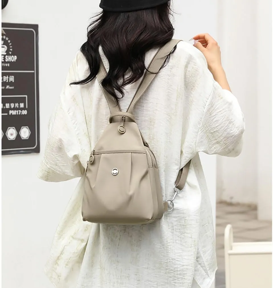 2025 Backpack Chest Bags Double Zipper Large Capacity, Roomy Anti-Theft Compartments & Sleek Lightweight Carryall (beige)