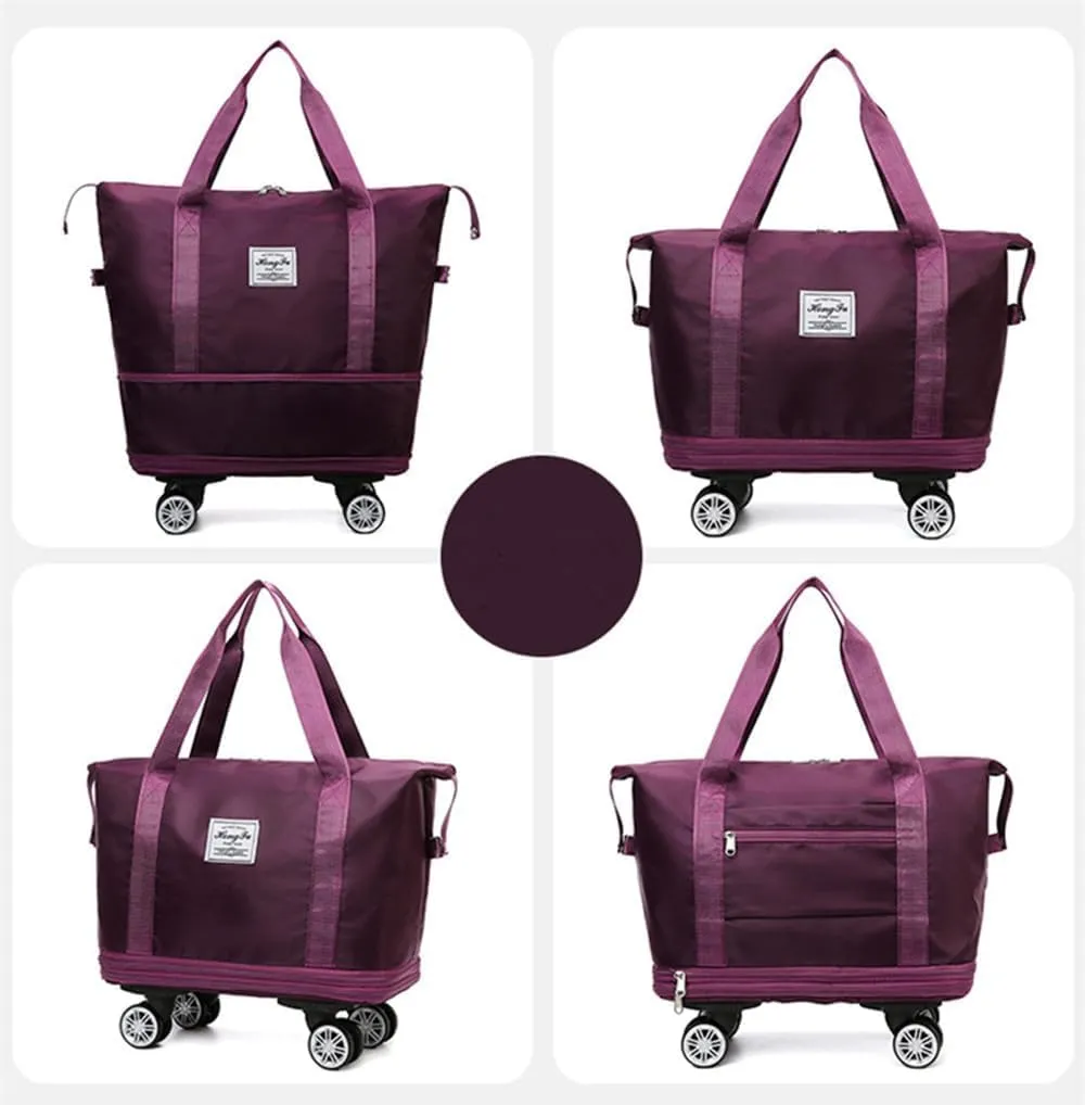 2025 Beente Large Travel Bag - Wheels Removable, Expandable, for Women's Luggage like Duffel & Weekender