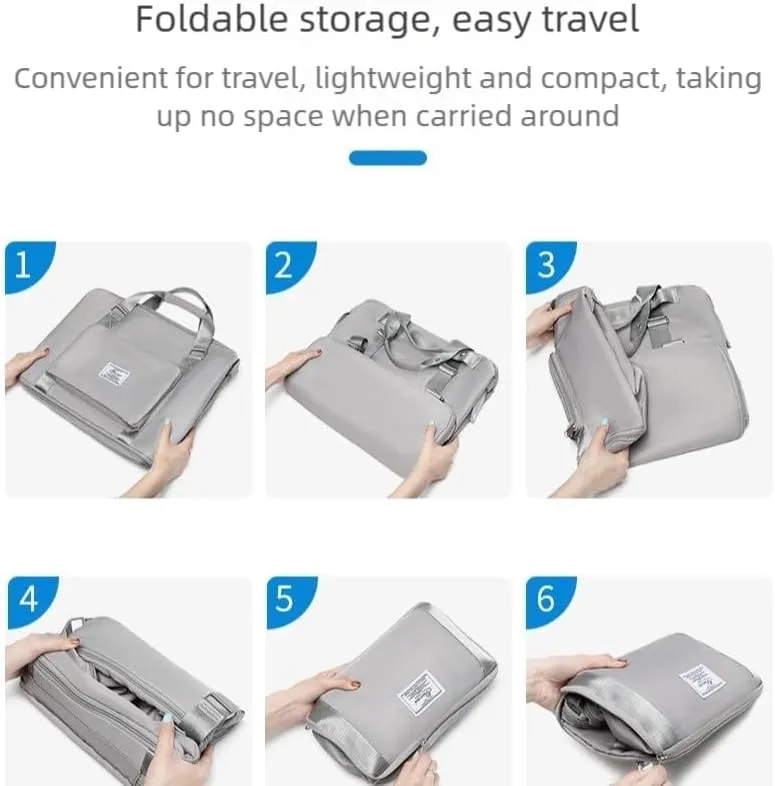 2025 new travel bag, sports and fitness, large-capacity expandable folding bag for production (purple)