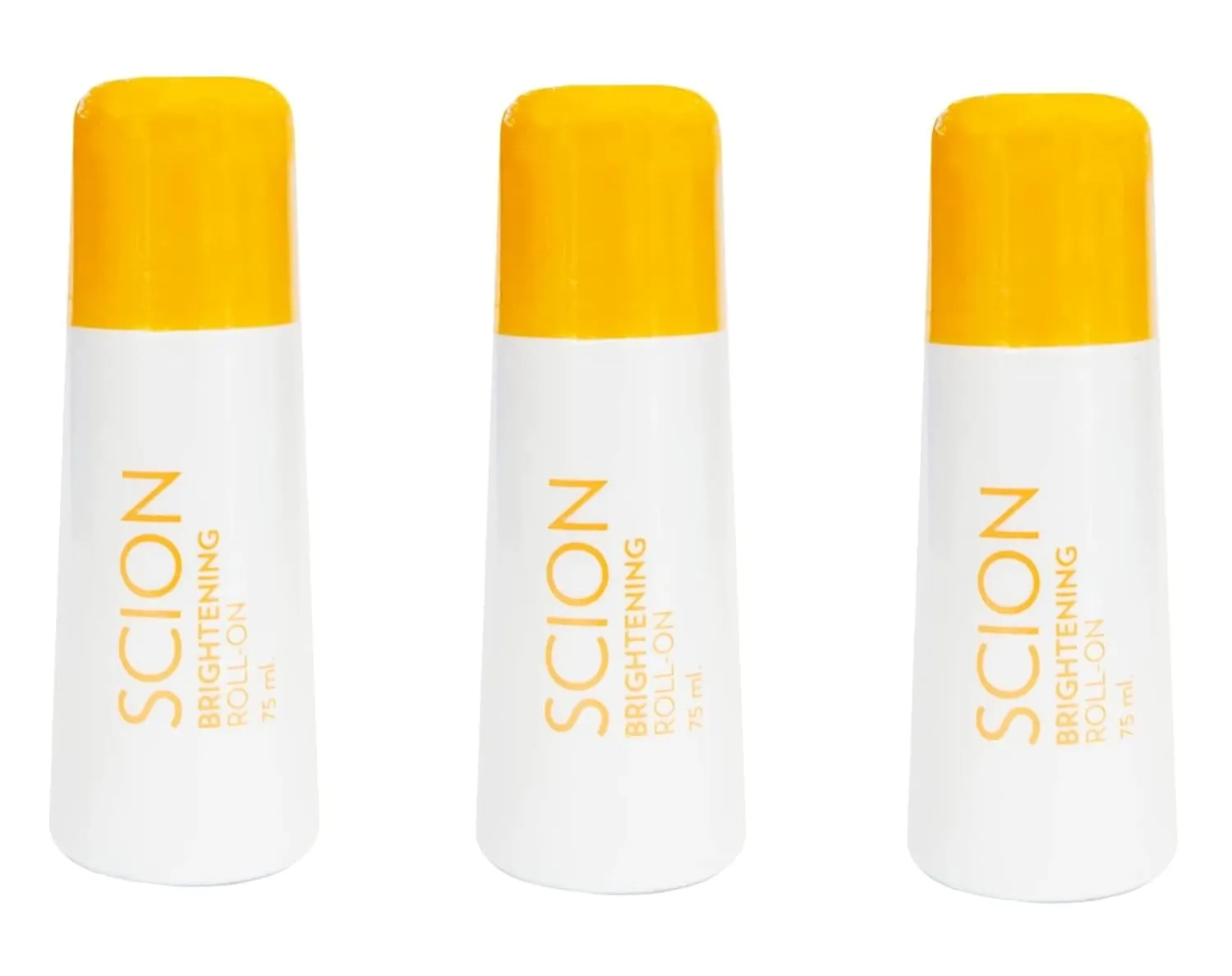 3 Packs of Sción Brightening Roll-on Deodorant Anti-Perspirant from Australia, 3x75ml
