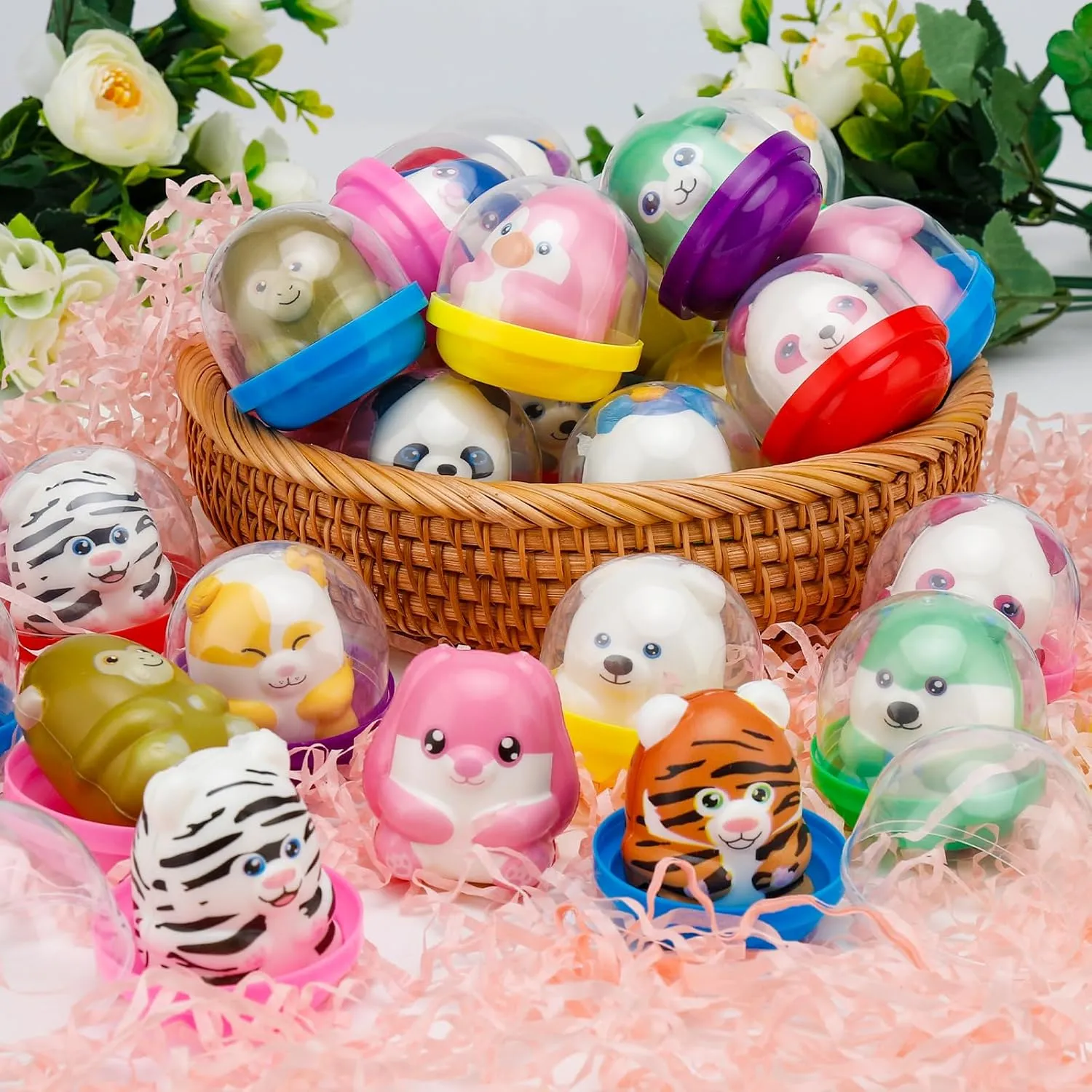 30 Packs Party Favors Slow Rising Stress Relief Squishies for Kids, Birthday Goodie Bag Stuffers Treasure Box Toys, Kids Classroom Prizes,Claw Machine Toys,Mini Animal Toys