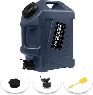 3.2 Gallon/5 Gallon Water Containers with Spigot, BPA Free Water Jug, Military Green Water Tank, Multifunction Water Storage Containers for Camping Outdoor Hiking,Emergency Stroage