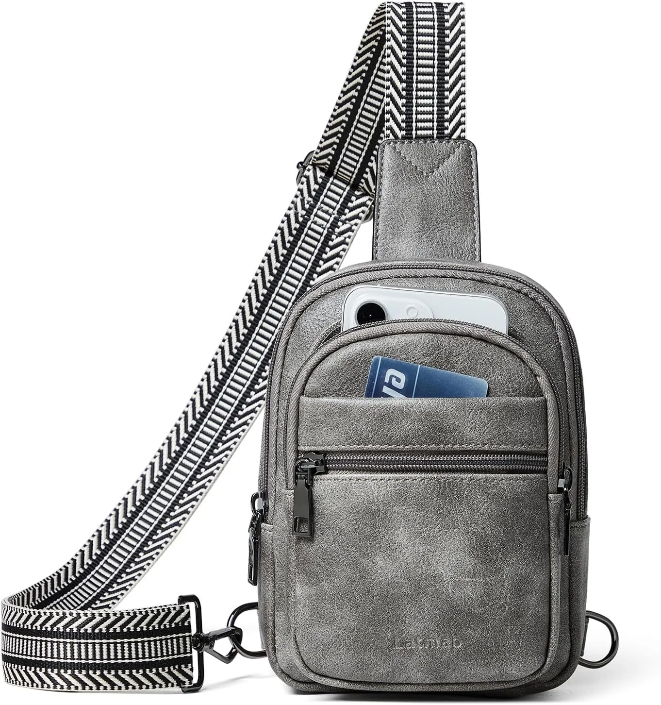 3L SMALL Sling Bag Fanny Packs For Women Men Mini Crossbody Chest Belt Travel Bag Purse Handbag Faux Leather Fashion Cute