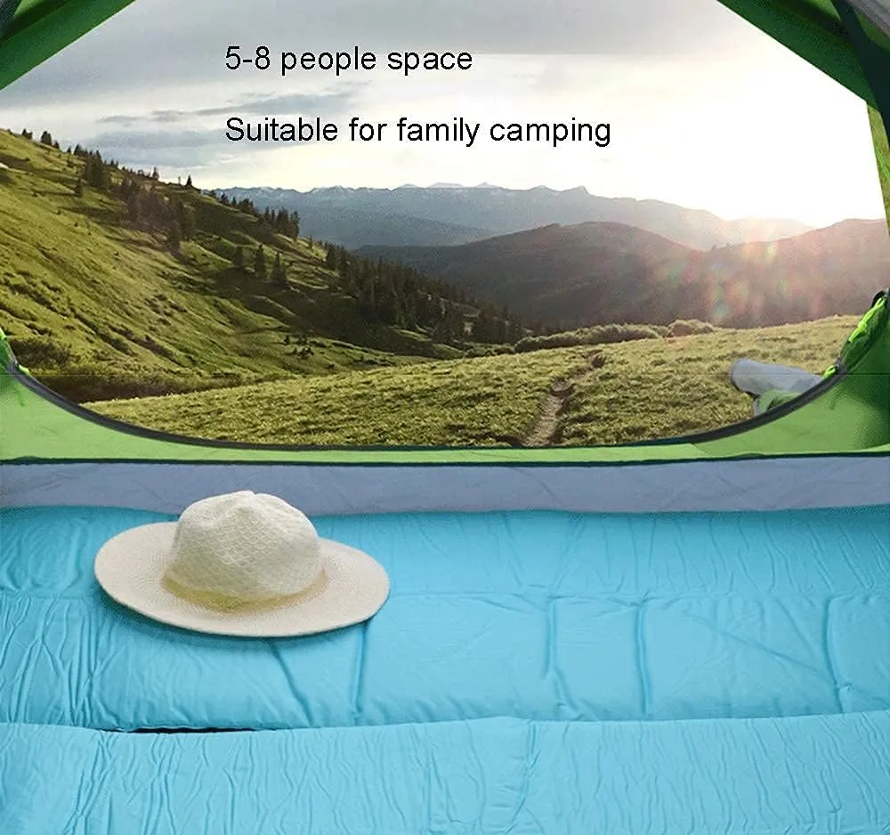 5-8 Person Fully Automatic Hexagon Camping Tent Instant Tents Sun Shelter Waterproof for Outdoor Sports Hiking Travel Rainfly