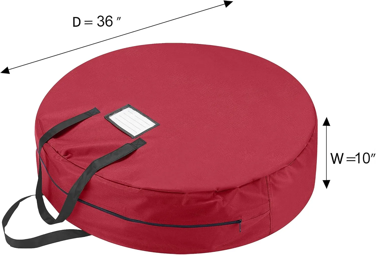 5706 36 in Wreath Canvas Red