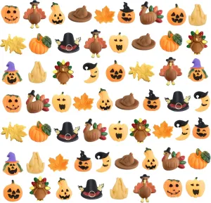 60 Pcs Thanksgiving Day Mochi Squishy Toys,Mini Cute Squeeze Toy Stress Reliever Anxiety Packs for Kids Thanksgiving Day Party Favor,Fall Decor,Fall Decrations (Thanksgiving)