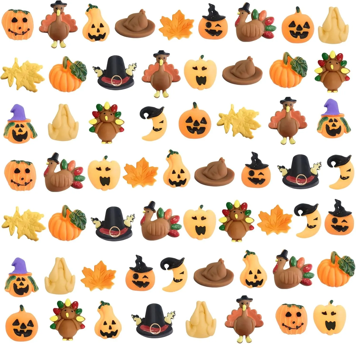60 Pcs Thanksgiving Day Mochi Squishy Toys,Mini Cute Squeeze Toy Stress Reliever Anxiety Packs for Kids Thanksgiving Day Party Favor,Fall Decor,Fall Decrations (Thanksgiving)