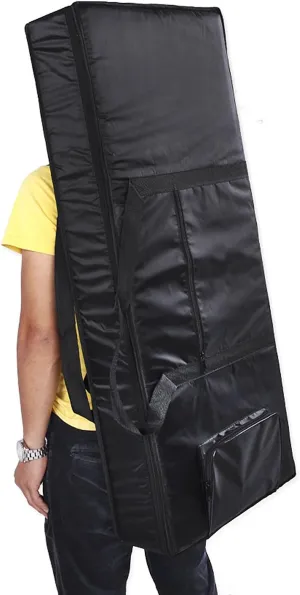 61-Key 54-Key Keyboard Electric Piano Organ Gig Bag Soft Case Dual Zipper 420D Cloth Padded Case with Handle Strap Adjustable Shoulder Backpack Travel Tote with Extra Pockets Gift for Music Students