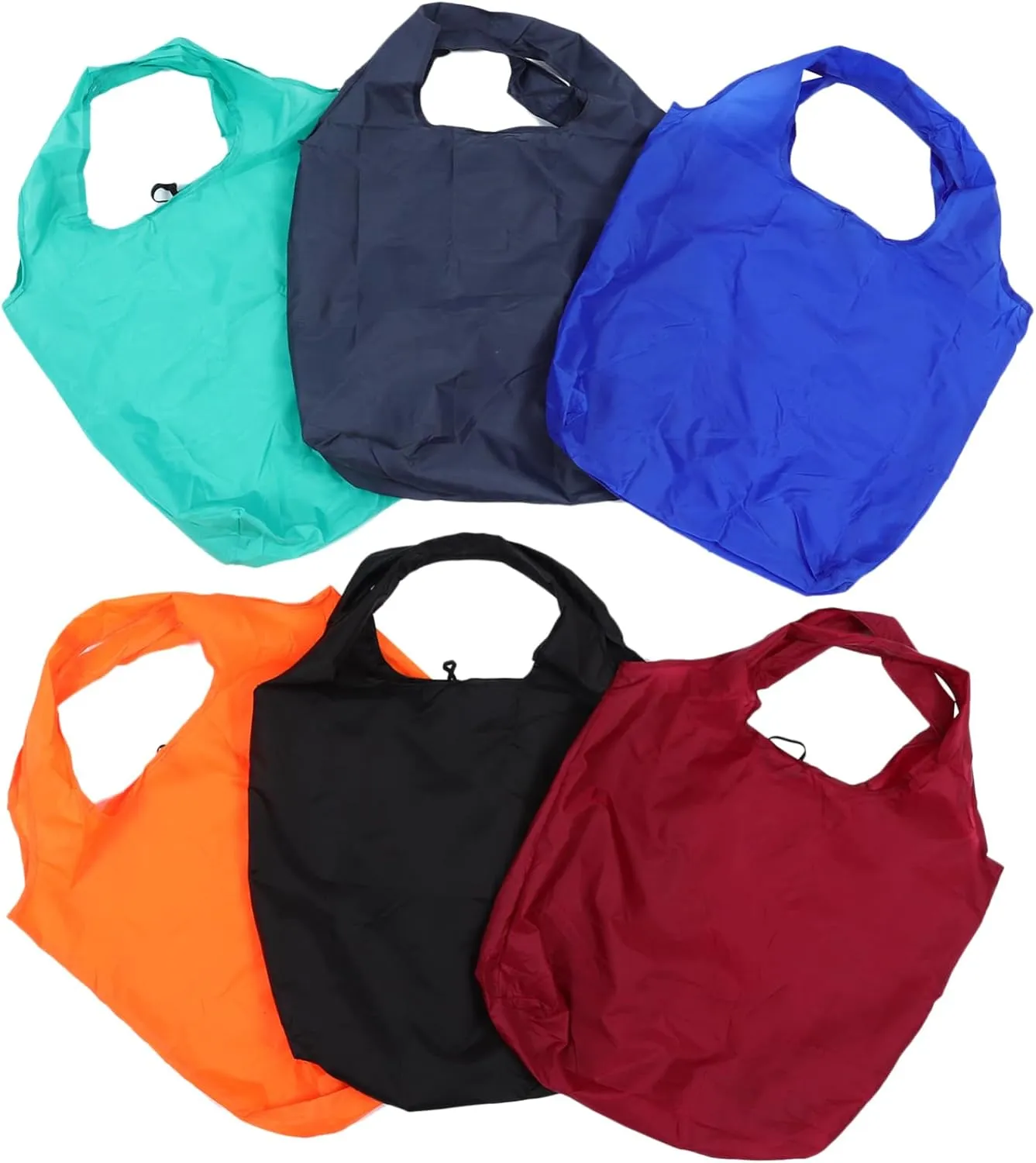 ABOOFAN 6pcs Reusable Grocery Bag Polyester Shopping Tote Large Capacity Double Handles Perfect for Shopping
