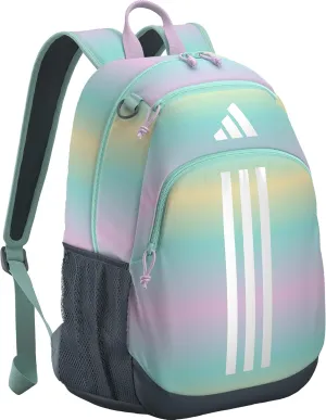 adidas Boys' Originator Backpack (23L) Medium Durable Athletic Student Laptop Book Bag, Gradient Flash Aqua/Semi Flash Aqua Blue/Orchid Fusion Purple, One Size