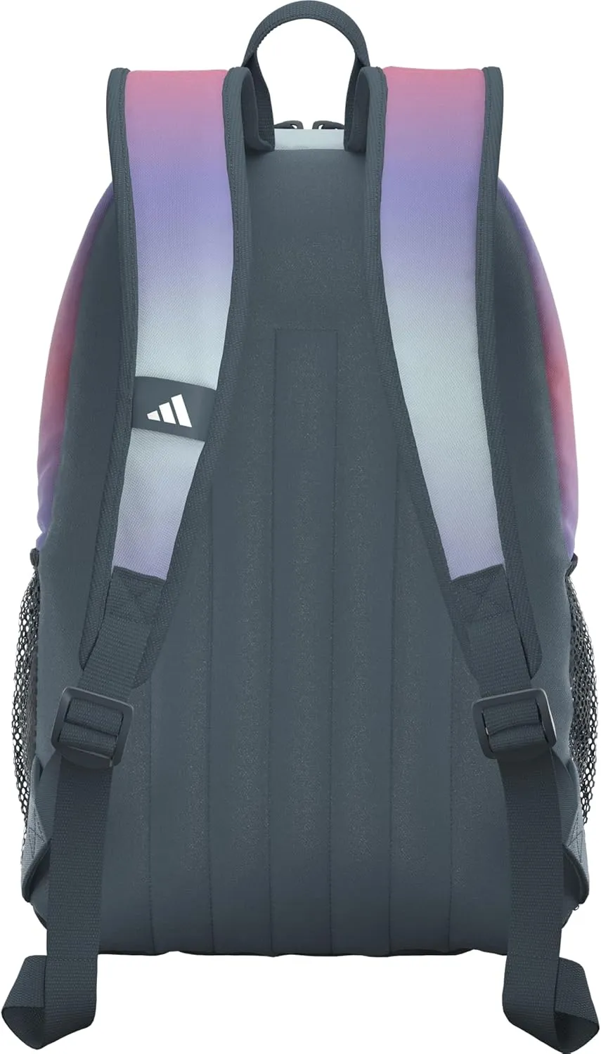 adidas Originator Small Backpack for Men and Women, Athletic Book Bag with Laptop Sleeve, Gradient Rose Tone Pink/Onix Grey, One Size
