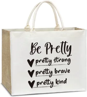 Aesthetic Tote Bag For Women, Reusable Grocery Beach Bag for friend family Gifts for Christmas Thanksgiving Day - C