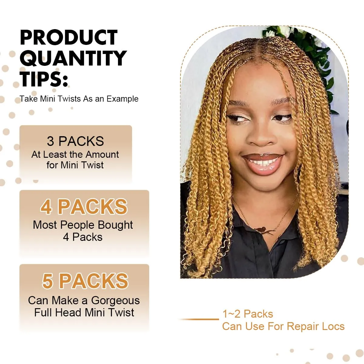 Afro Kinkys Bulk Human Hair, 12 inch 4c Curly Hair for Permanent Sister Locs/Mini Twists/Braids/Repair Can Dye and Bleach(50 Gram),Honey Blonde