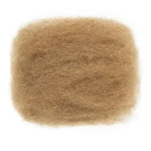 Afro Kinkys Bulk Human Hair, 12 inch 4c Curly Hair for Permanent Sister Locs/Mini Twists/Braids/Repair Can Dye and Bleach(50 Gram),Honey Blonde