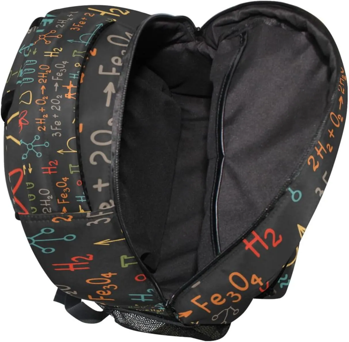 ALAZA Colorful Science Chemistry Backpacks Math Laboratory Kids Bookbag Elementary School Bag for Boys Girls Personalized Travel Daypack Rucksack