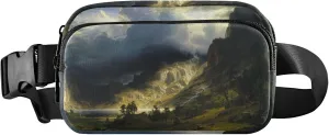 Albert Bierstadt Storm Rocky Mountains Women Fanny Packs Waterproof Belt Bag Hip Pouch Cute Crossbody Waist Purse