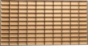 Alejandro Cortes – 1:64 Scale Display Case for Diecast Cars | Wall-Mounted Organizer Shelf – Classic MDF Design for 110 Mini Vehicles, Toy Cars & Figures