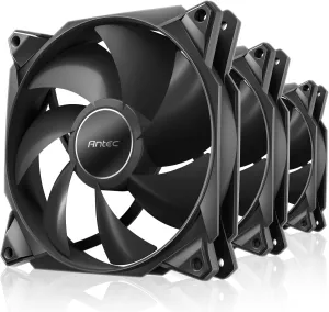 Antec PWM PC Fans, 120mm Fan, 66.56CFM, 2.7mmH₂O, PWM Case Fan, 4 Pin PWM Connector, Computer Fans with 2000 RPM, Storm Series 3 Packs