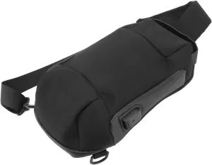Anti Theft Sling Bag, Crossbody Bag for Men Chest Bag Fanny Pack with Combination Lock, Shoulder Chest Bag with Multifunctional Pockets, Headphone Hole for Outdoor Sports