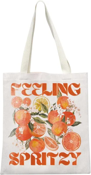Aperol Gift Aperol Spritz Themed Gift Feeling Spritzy Tote Bag Italian Summer Spritz Gift Cocktail Gift