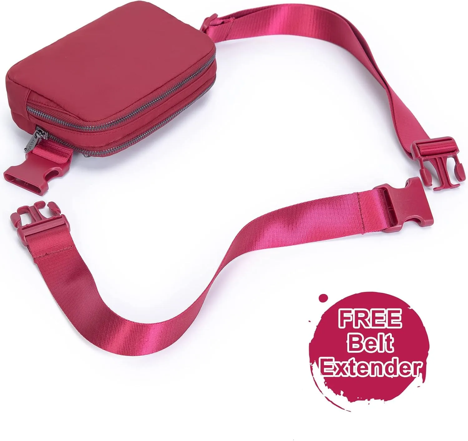 AROME Mini Belt Bag for Women, Fashion Waist Packs Fanny Pack Crossbody Bags with Strap Extender for Women Men, Waterproof Waist Bag Hip Bum Bag for Casual Travel Running Hiking Outdoor Sports