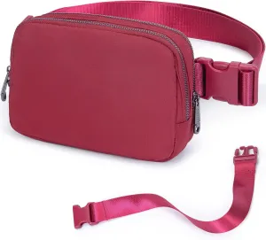 AROME Mini Belt Bag for Women, Fashion Waist Packs Fanny Pack Crossbody Bags with Strap Extender for Women Men, Waterproof Waist Bag Hip Bum Bag for Casual Travel Running Hiking Outdoor Sports