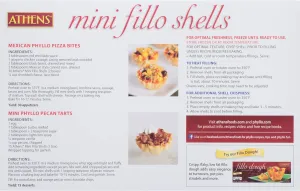 Athens Foods Mini Fillo Dough Shells 15 Per Box (3 Boxes)