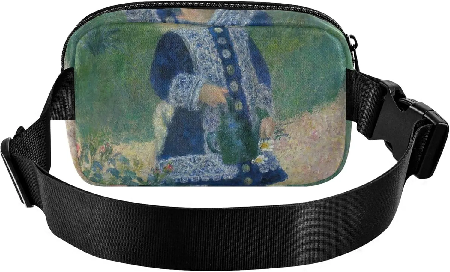 Auguste Renoir Print Floral Fanny Packs for Women Bright Colored Hip Pouch Belt Bag Waterproof Crossbody Waist Purse