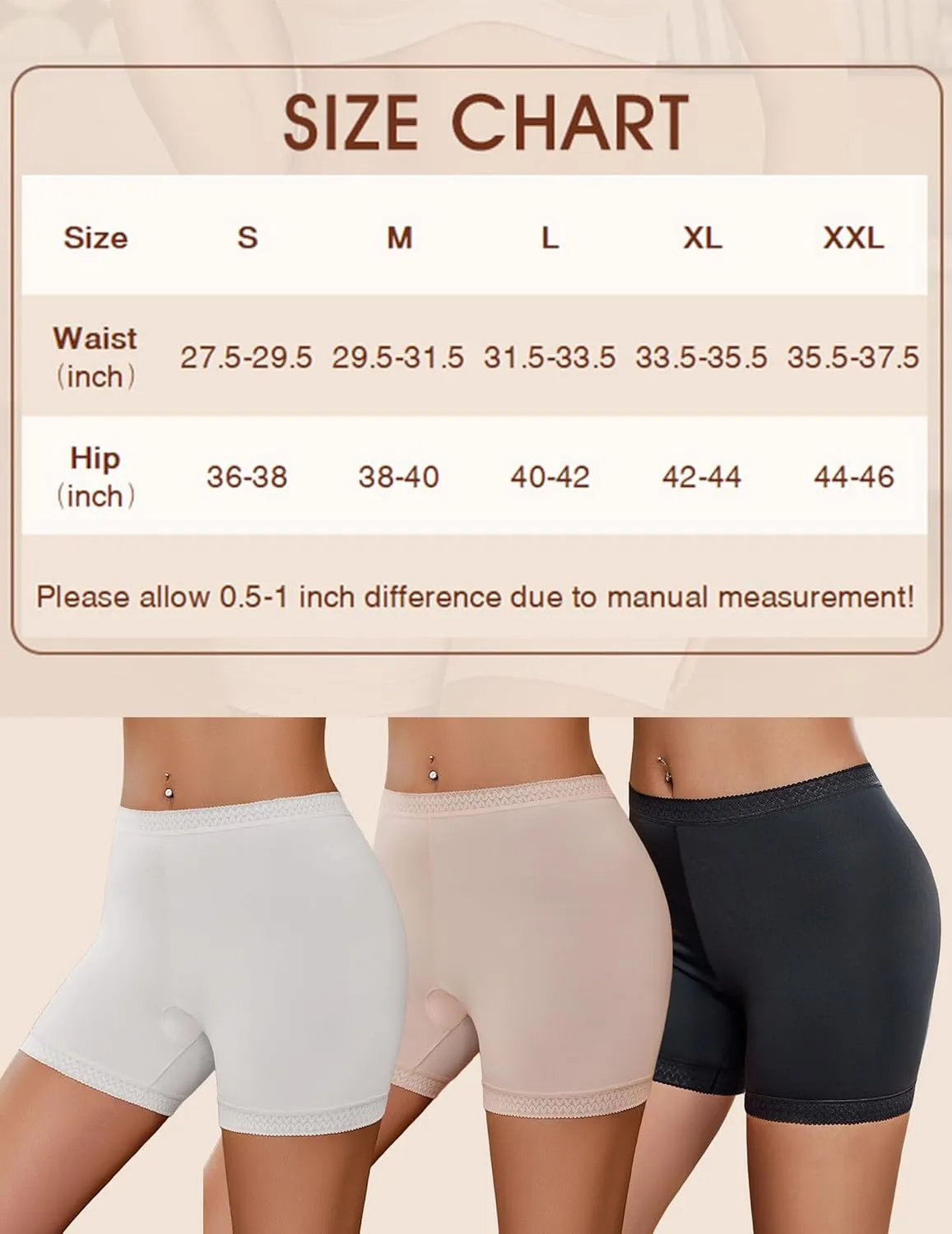 Avidlove Women's Slip Shorts for Under Dresses Seamless Under Shorts Smooth Shaping Boyshorts Panties Anti Chafing Underwear