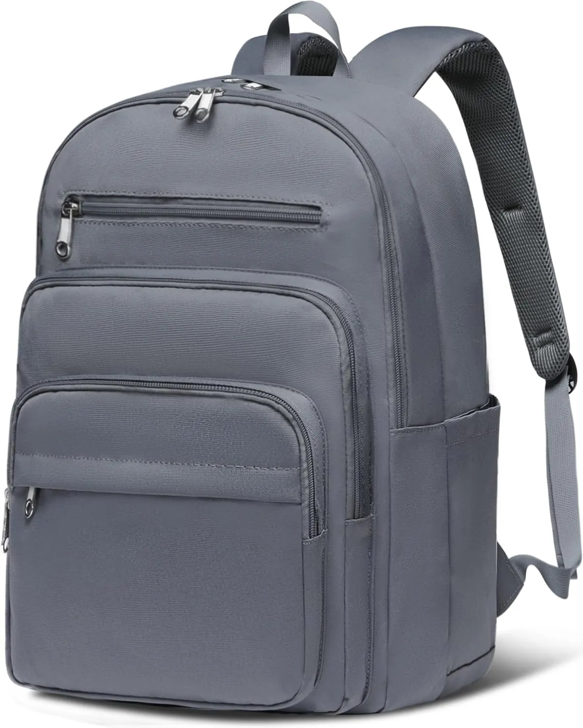 Backpack for Middle High School Teen Boys Girls Large College Bookbag with Laptop Compartment Back to School Book Bags Mochilas Escolares para Niños Niñas Adolescentes (Gray, Solid)