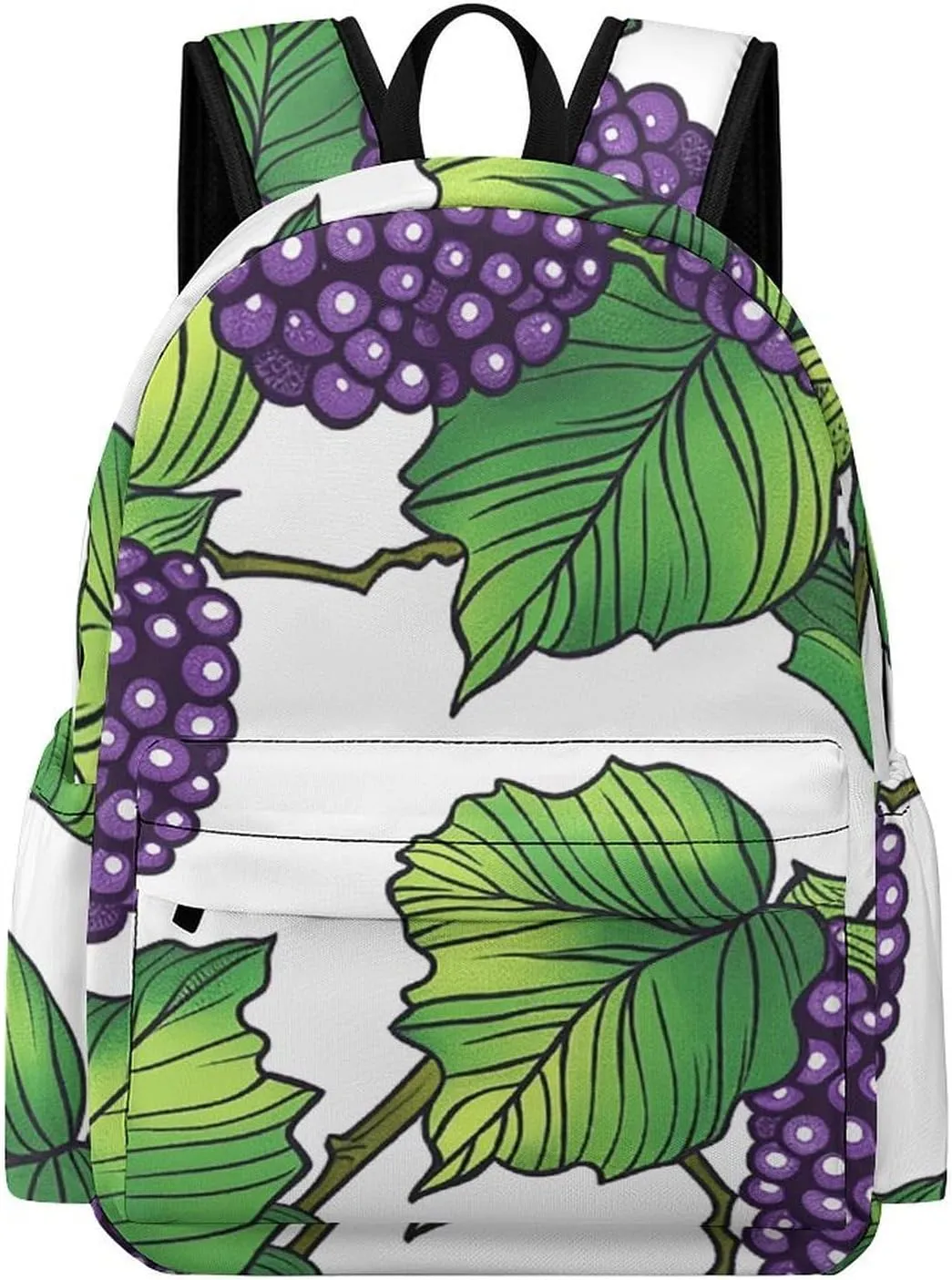 Backpack For Women Men Casual Travel Daypacks Hand Drawn Mulberries Rucksuck For Work Cute Laptop Backpack