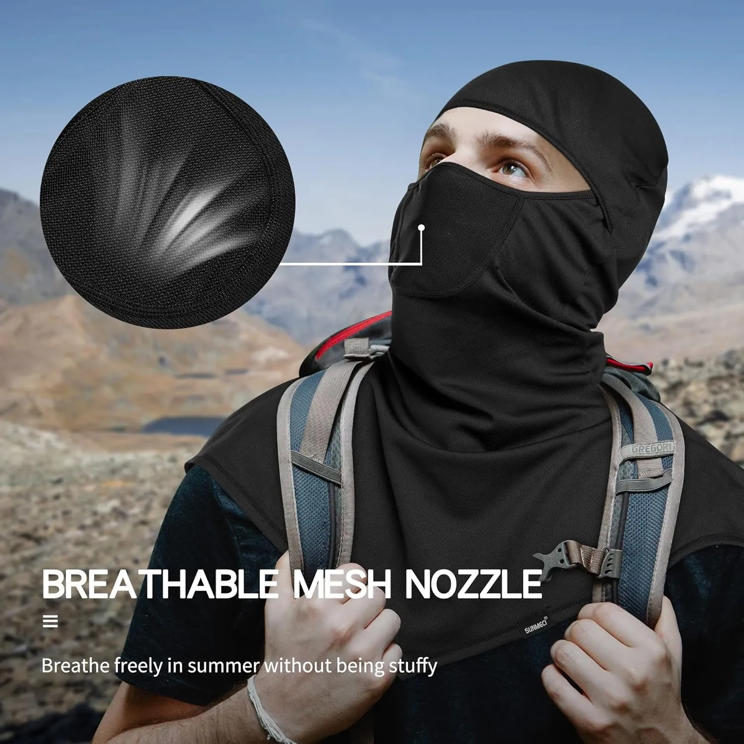 Balaclava - Summer Sun Protection Motorcycle Fishing Sun mask Breathable Windproof Long Face Mask for Men Women
