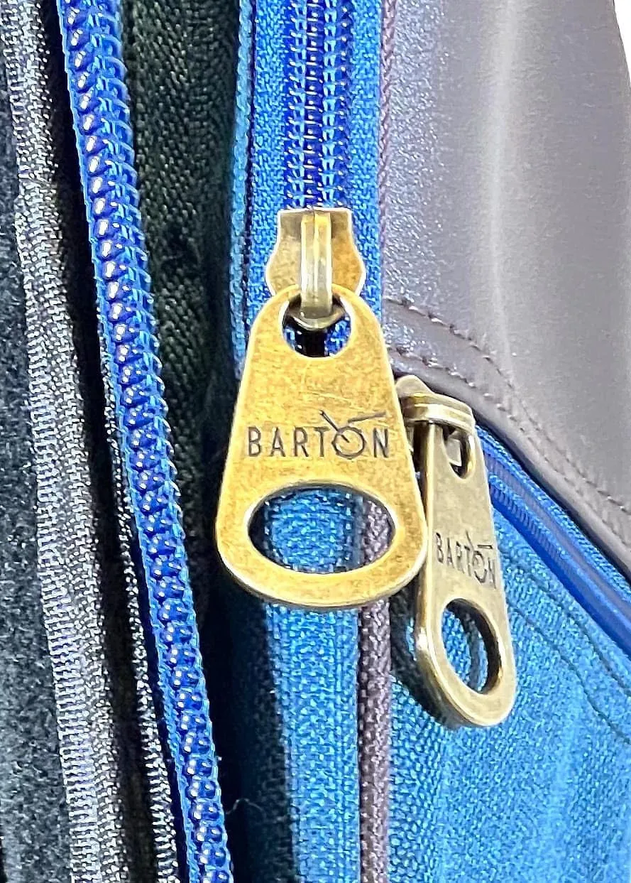BARTON Electric Guitar Bag 15mm Padded Gig Bag Guitar Case 5 Pockets Quick Grip Handles Bag Dual Adjustable Shoulder Strap Electric Guitar Gig Bag Case (Blue Oxford)