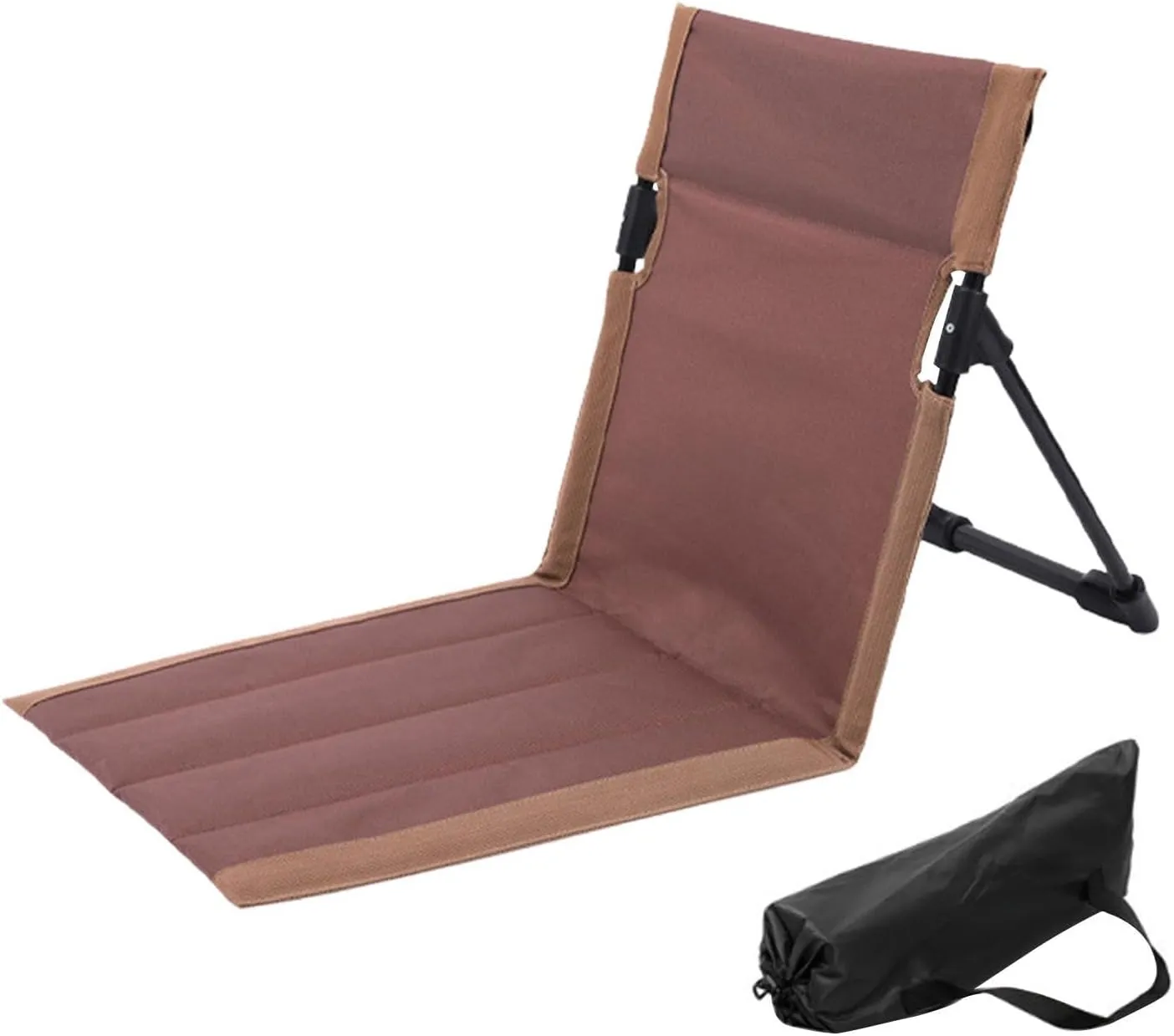 Beaches Lounge Recliner - Compact Folding Travel Chair, Lightweight Adjustable Lounger | Folding Coastal Chair, Outdoor Lawn Chair with Back Support, Easy Carry for Indoor Relaxing Seaside Adventure