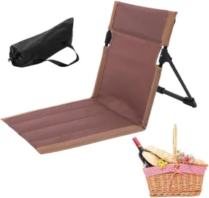 Beaches Lounge Recliner - Compact Folding Travel Chair, Lightweight Adjustable Lounger | Folding Coastal Chair, Outdoor Lawn Chair with Back Support, Easy Carry for Indoor Relaxing Seaside Adventure