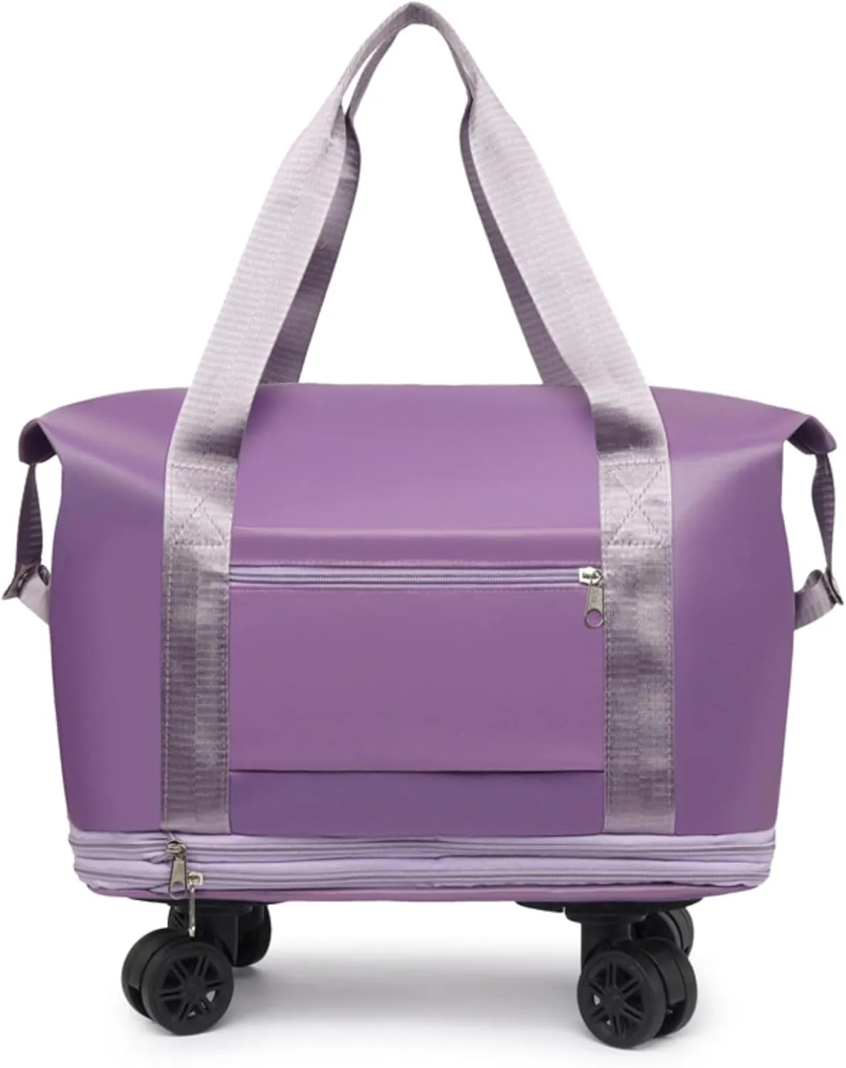 Beente Travel Bag With Wheels, 2025 New Beente Travel Bag with Removable Wheels, Expandable Large Capacity Bags (Pink)