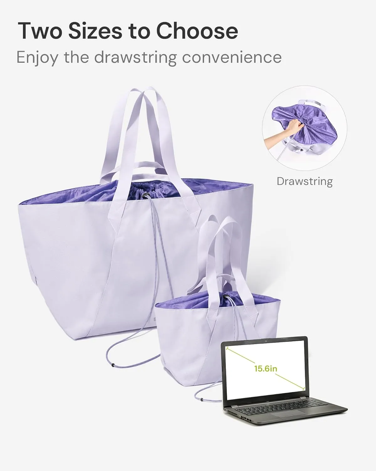 BENEUNDER Tote Bag for Women, Foldable Gym Tote Bag, Beach Tote Bag, Lightweight Shoulder Bag for Travel, Work, Sports(Large/Extra Large)