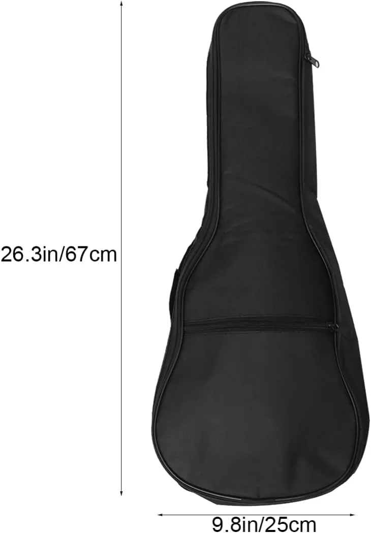 BESPORTBLE 26 Acoustic Guitar Bag Double Shoulder Carry Case for Folk Guitars Durable Canvas Design with Ergonomic Straps for Travel and Outdoor Performances Stringed Instruments Package