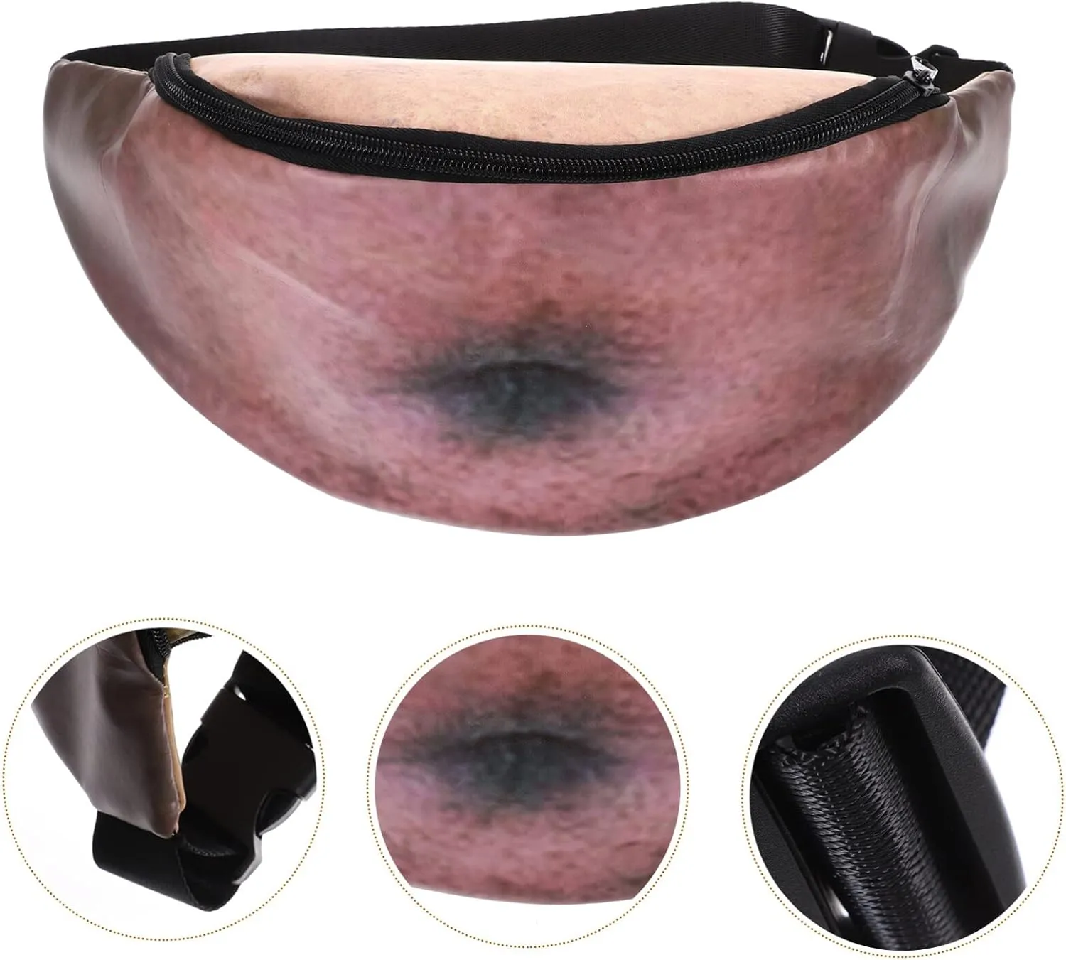 BESPORTBLE Belly Fanny Pack for Women Running Waist Bag Hidden Pocket Purse Bag Anti-theft