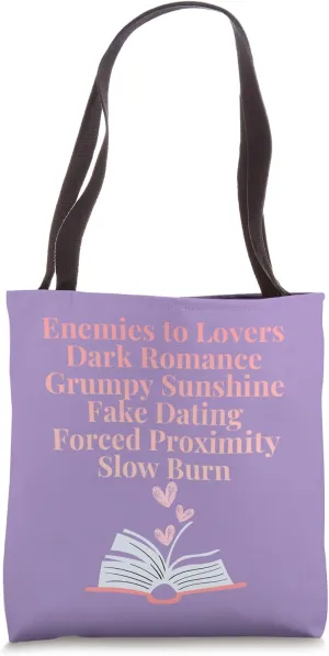 Bibliophile Romance Book Genre Humor Tee Tote Bag