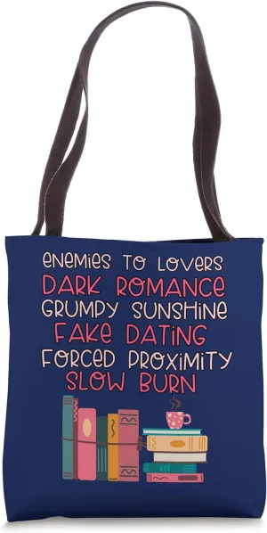 Bibliophile Romance Book Genre Humor Tee Tote Bag